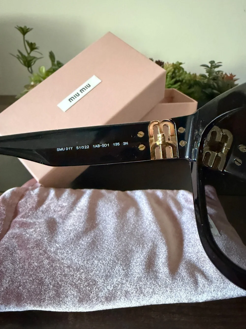 Miu Miu Oversized Cat Eye Sunglasses (SMU 01Y)